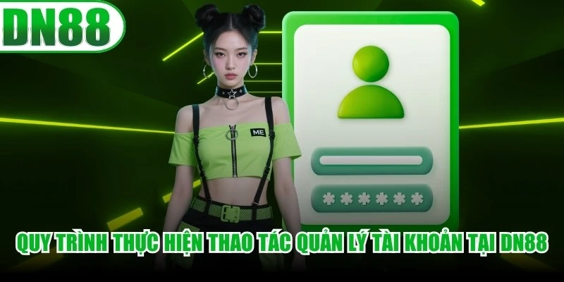 Quy trình thực hiện các thao tác quản lý tài khoản cơ bản tại DN88